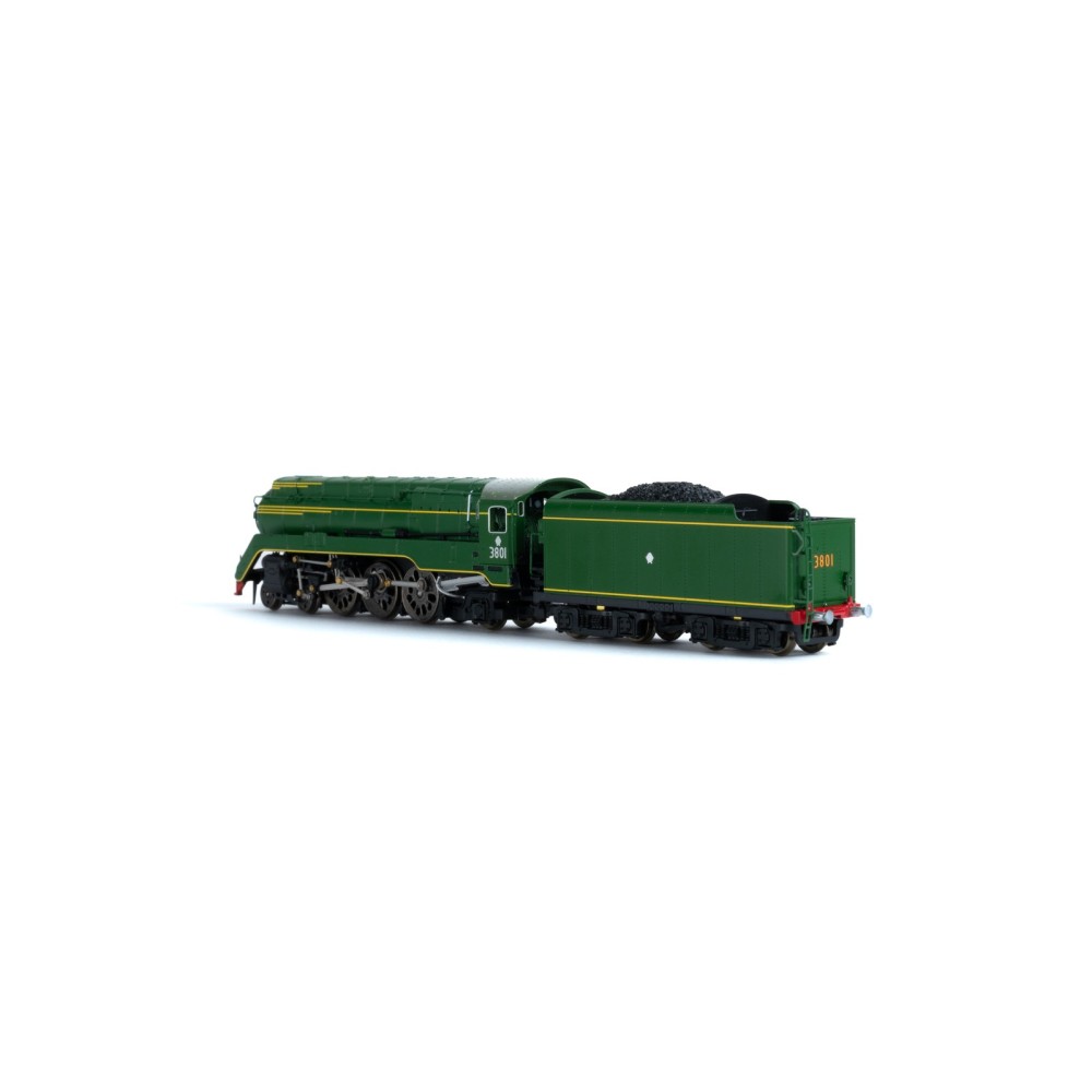 Gopher Models GOP-C3801 C38 Class Loco NSWGR 3801 Streamliner Steam Loco Newcastle Flyer - N Scale