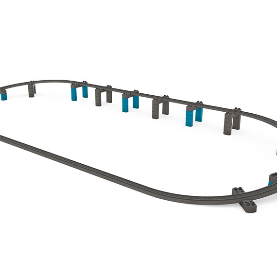 Märklin 29307 - Airport Express Elevated Railroad Train Set Rechargable Battery My World 