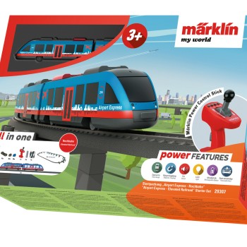 Märklin 29307 - Airport Express Elevated Railroad Train Set Rechargable Battery My World 