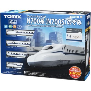Tomix TMX90182 Series N700 Shinkansen Nozomi 4 Cars Set - Starter Set N Scale