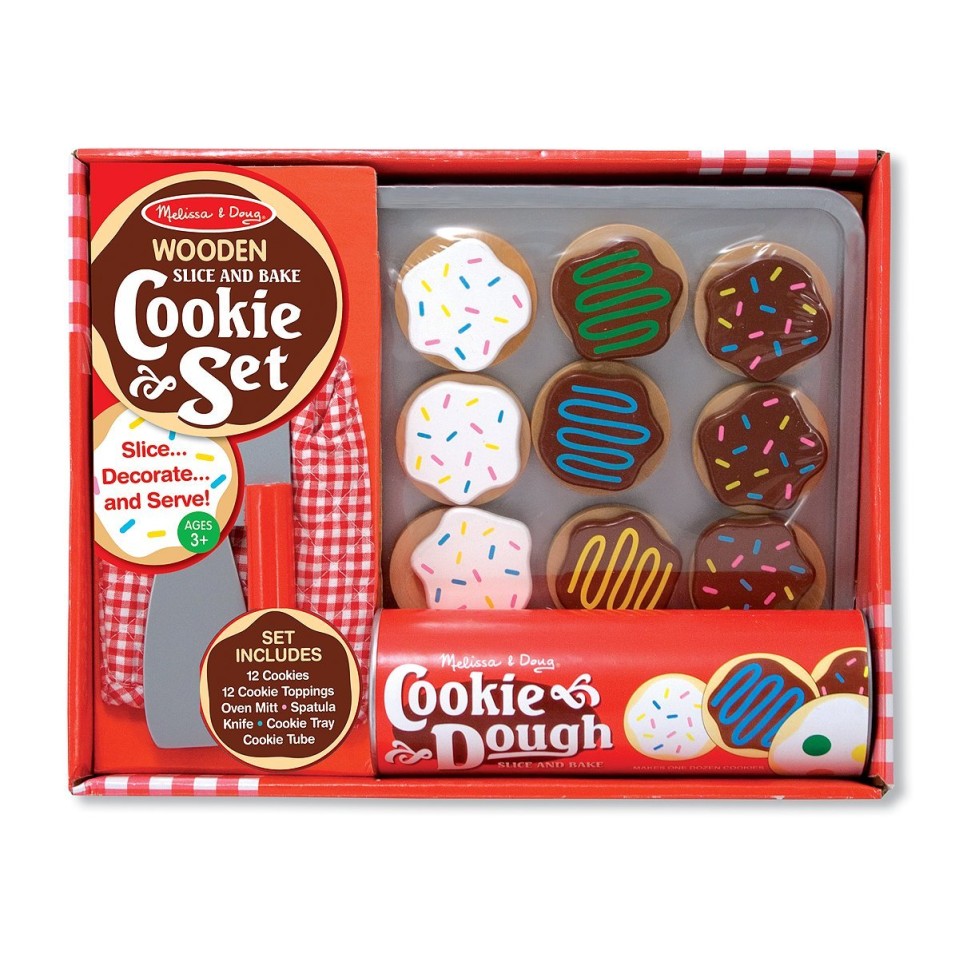 Melissa & Doug 4074 - Wooden Slice And Bake Cookie Set