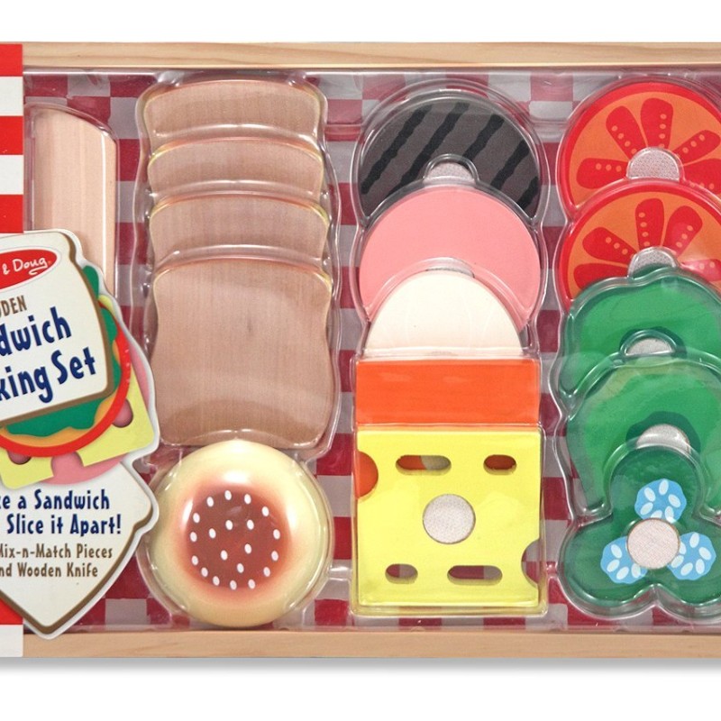 Melissa & Doug 513 - Sandwich Making Set - 17 Pieces