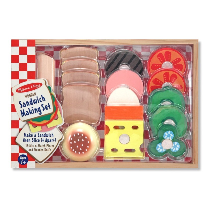 Melissa & Doug 513 - Sandwich Making Set - 17 Pieces