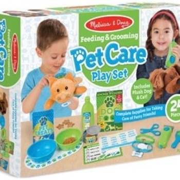 Melissa & Doug - Feeding & Grooming Pet Care Play Set