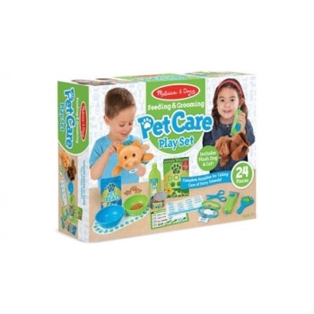Melissa & Doug - Feeding & Grooming Pet Care Play Set