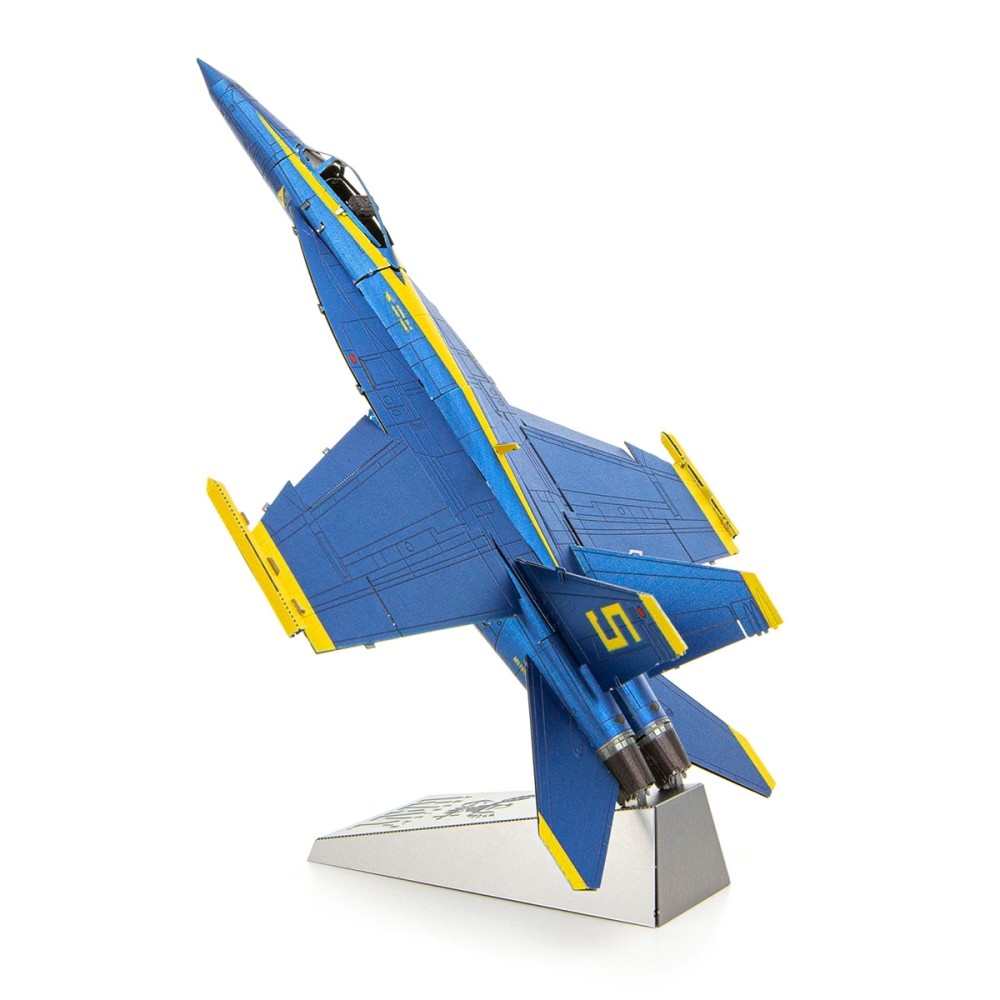 Metal Earth 3D ICONX Laser Cut DIY Model KIT - Blue Angels Boeing F/A-18 Super Hornet - Scale 1:97