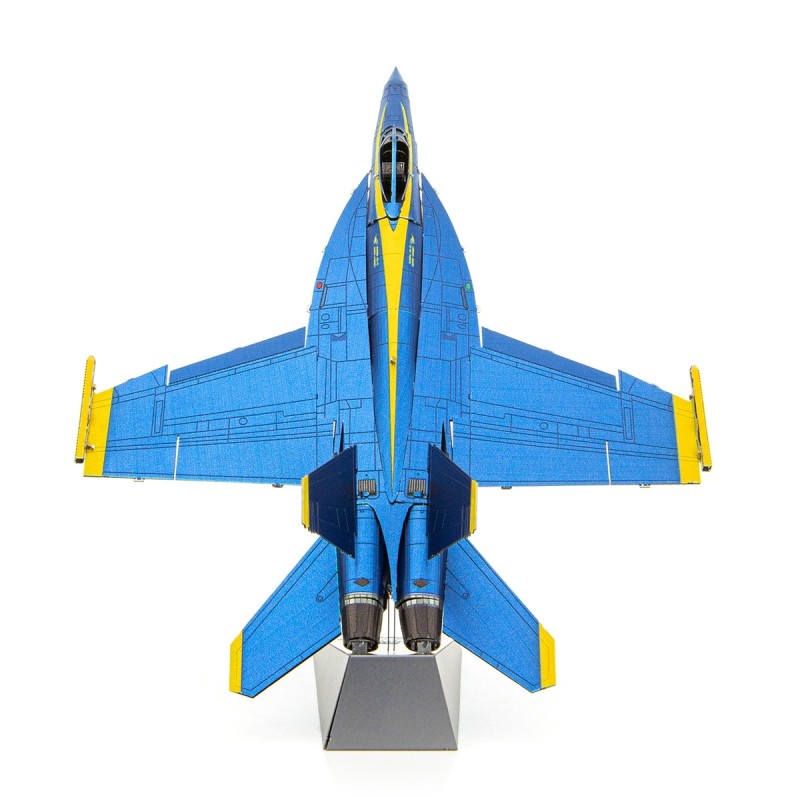 Metal Earth 3D ICONX Laser Cut DIY Model KIT - Blue Angels Boeing F/A-18 Super Hornet - Scale 1:97