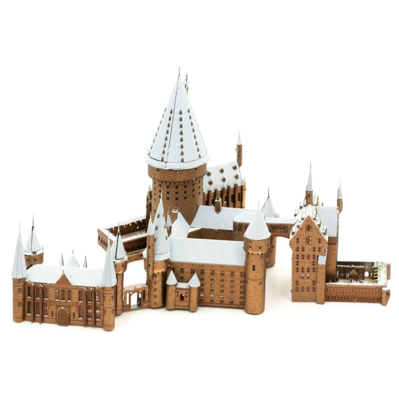 Metal Earth 3D ICONX Laser Cut DIY Model KIT Hogwarts Castle in Snow - Harry Potter
