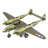 Metal Earth 3D ICONX Laser Cut DIY Model KIT - Lockheed Martin P-38 Lighting Fighter Bomber Plane WW II - Scale 1:79