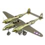 Metal Earth 3D ICONX Laser Cut DIY Model KIT - Lockheed Martin P-38 Lighting Fighter Bomber Plane WW II - Scale 1:79