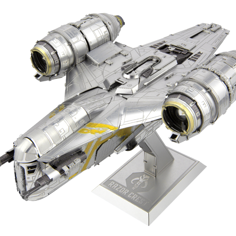 Metal Earth 3D ICONX Laser Cut DIY Model KIT Mandalorian Razor Crest Premium Series - Star Wars