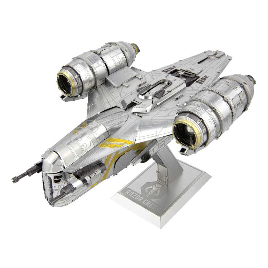 Metal Earth 3D ICONX Laser Cut DIY Model KIT Mandalorian Razor Crest Premium Series - Star Wars