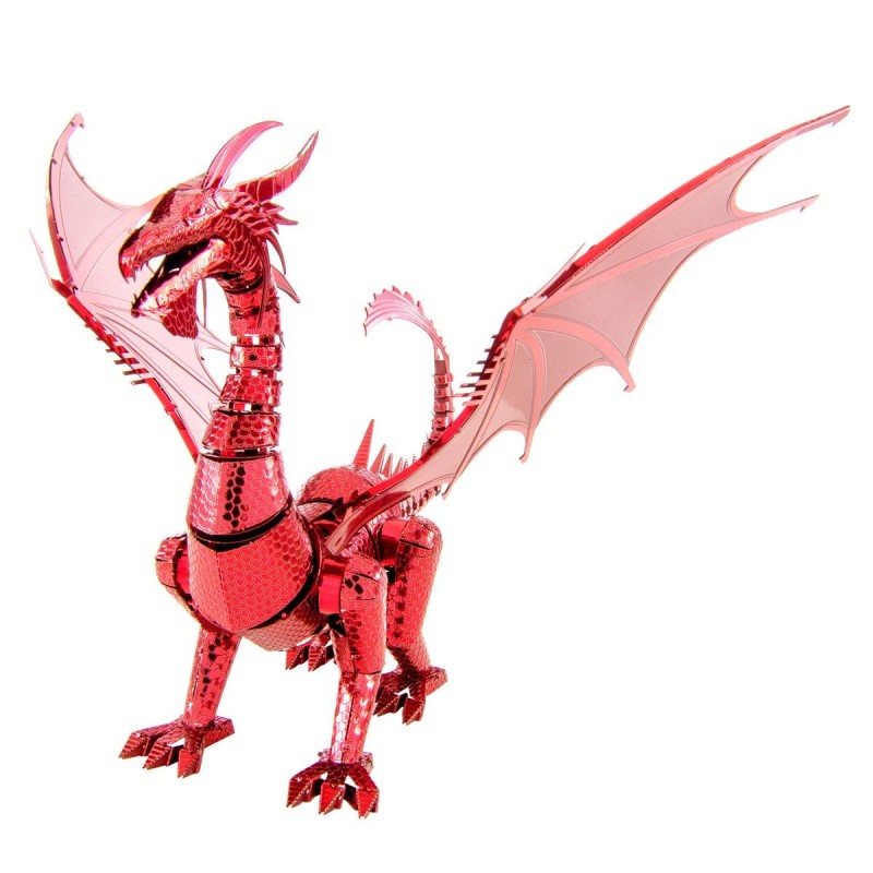 Metal Earth 3D ICONX Laser Cut Model ICONX Red Dragon DIY KIT