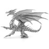 Metal Earth 3D ICONX Laser Cut Model ICONX Silver Dragon DIY KIT