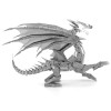Metal Earth 3D ICONX Laser Cut Model ICONX Silver Dragon DIY KIT