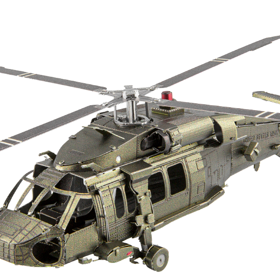 Metal Earth 3D Laser Cut DIY Model KIT Sikorsky UH-60 Black Hawk Army Helicopter