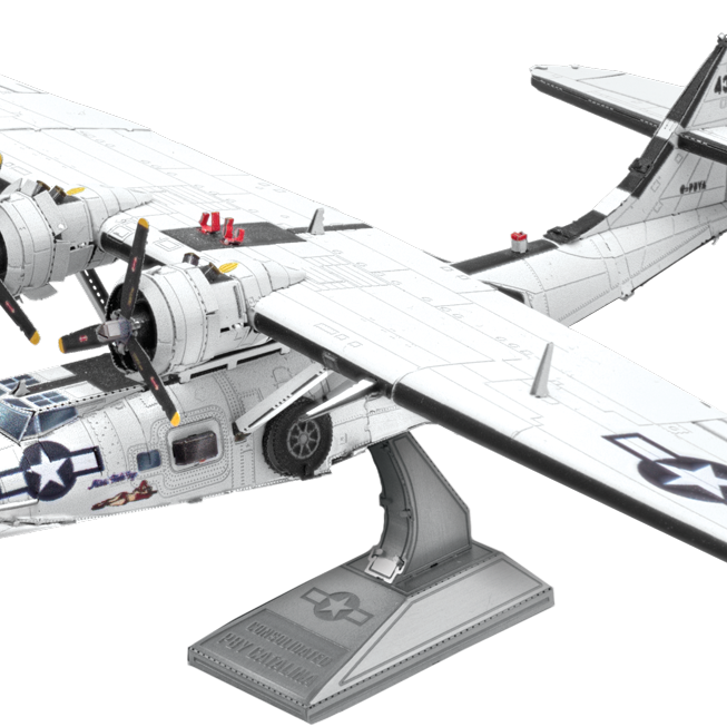Metal Earth 3D Laser Cut Model Construction Kit Consolidated PBY Catalina Sea Plane - Scale 1:94