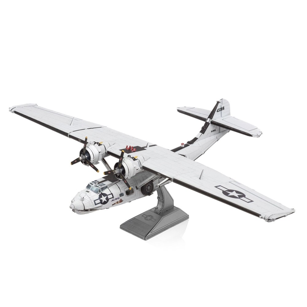 Metal Earth 3D Laser Cut Model Construction Kit Consolidated PBY Catalina Sea Plane - Scale 1:94