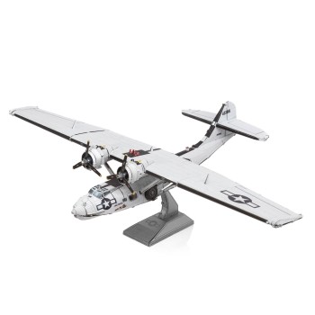 Metal Earth 3D Laser Cut Model Construction Kit Consolidated PBY Catalina Sea Plane - Scale 1:94