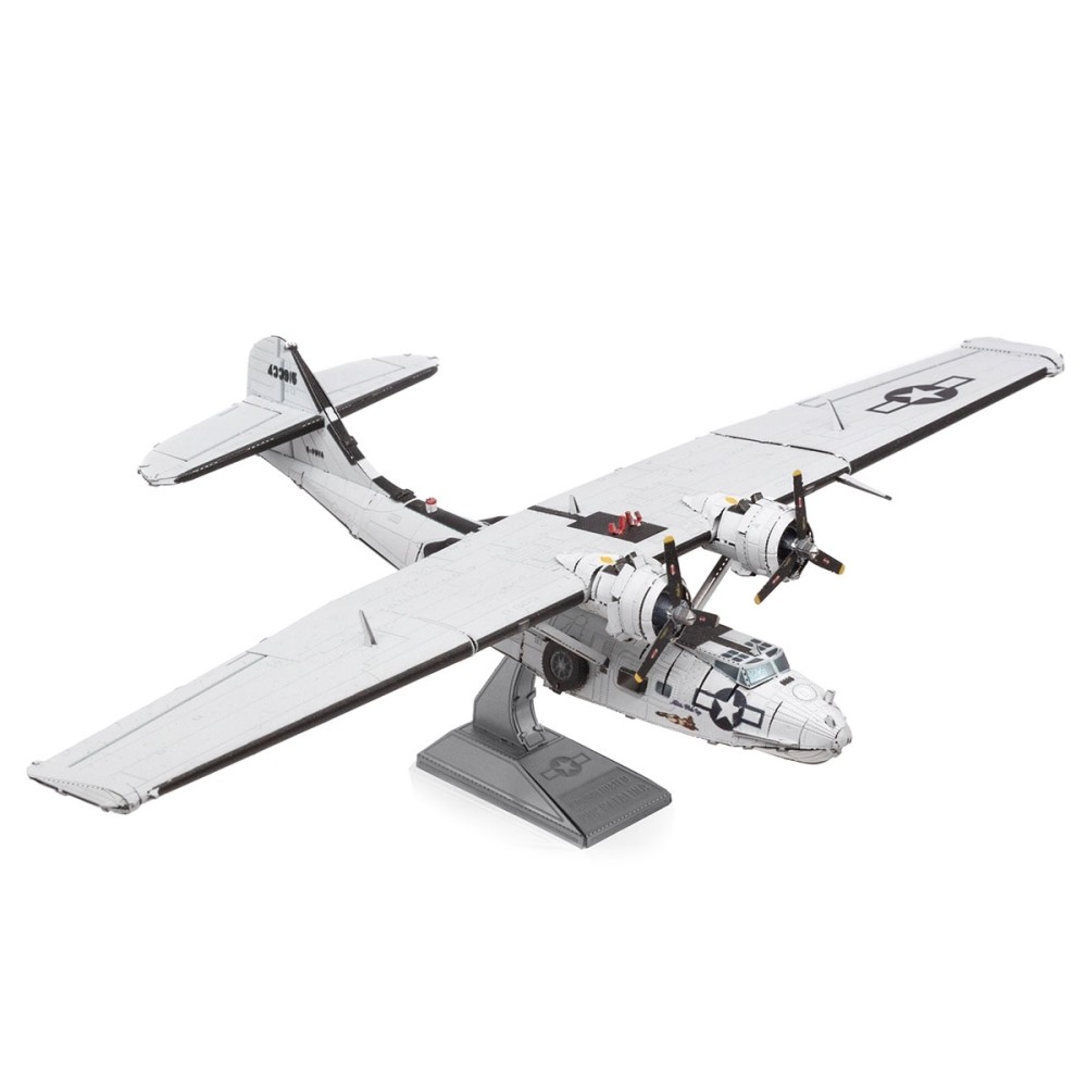 Metal Earth 3D Laser Cut Model Construction Kit Consolidated PBY Catalina Sea Plane - Scale 1:94