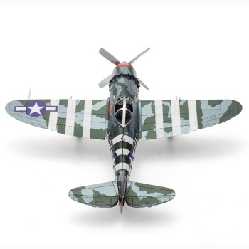 Metal Earth 3D Laser Cut Model Construction Kit P-47 Thunderbolt Plane WW II  - Scale 1:94