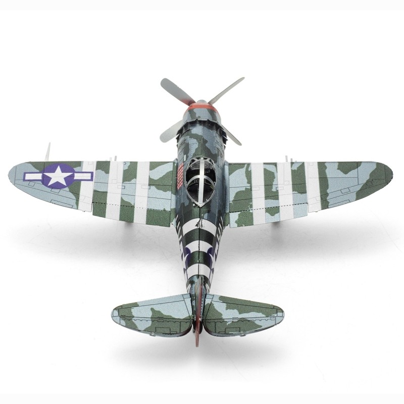 Metal Earth 3D Laser Cut Model Construction Kit P-47 Thunderbolt Plane WW II  - Scale 1:94
