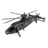 Metal Earth 3D Laser Cut Model Construction Kit Sikorsky S-97 Raider Military Helicopter - Scale 1:88