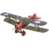 Metal Earth 3D Laser Cut Model Construction Kit Sopwith Camel Plane WW I - Scale 1:76