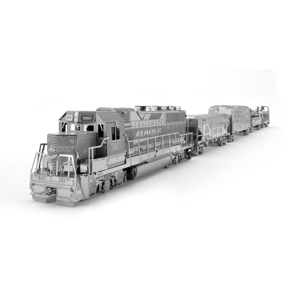 Metal Earth 3D Laser Cut Model Freight Train Box Set Gift Set DIY MODEL KIT