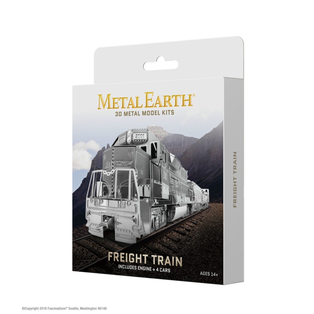 Metal Earth 3D Laser Cut Model Freight Train Box Set Gift Set DIY MODEL KIT