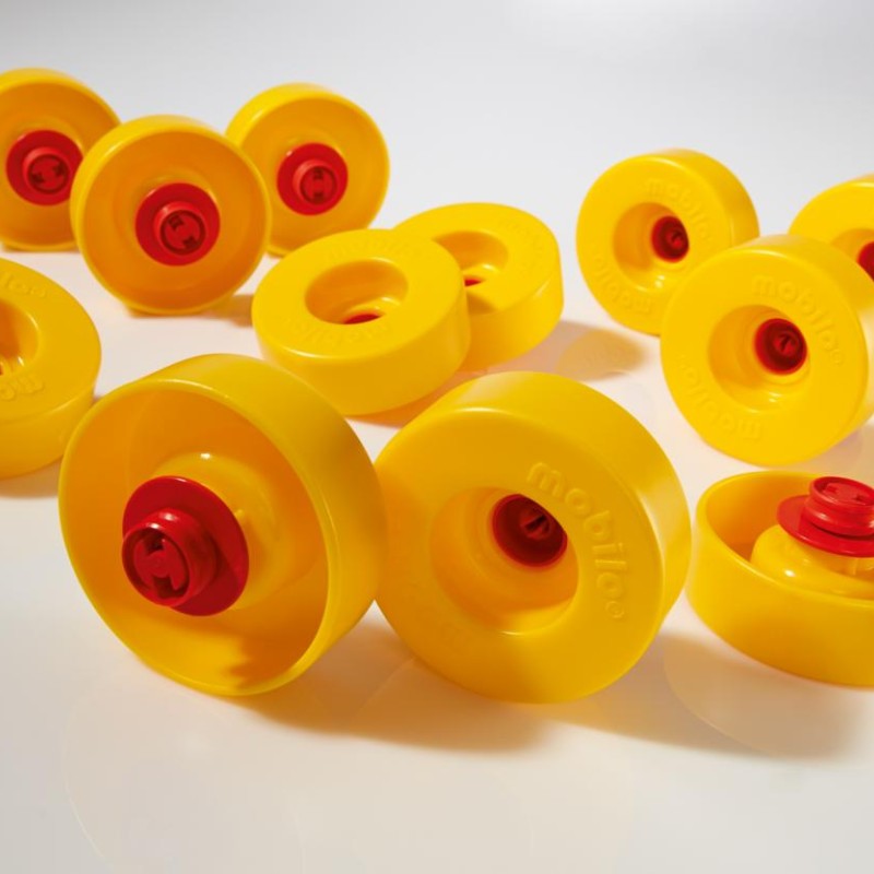 Mobilo - Large Wheel Set with Adapter 12 pieces