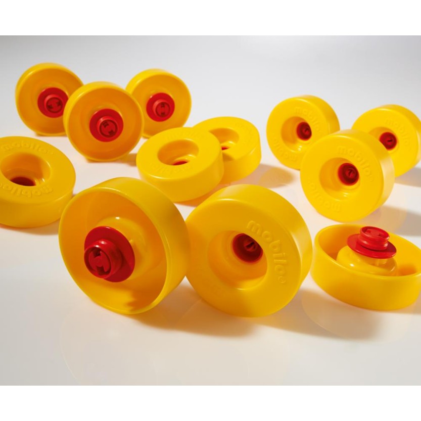 Mobilo - Large Wheel Set with Adapter 12 pieces