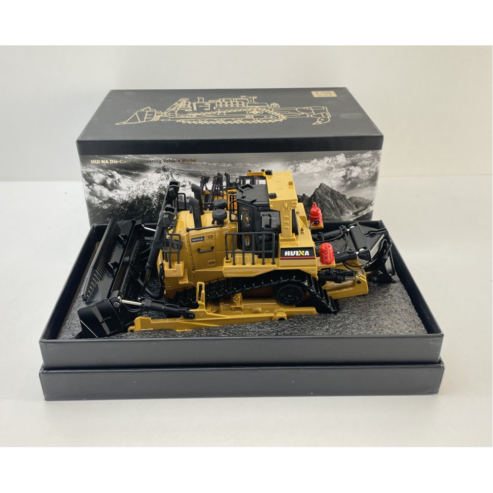 Huina 1700 Large Track Type Tractor Dozer with Ripper Diecast Scale 1:50