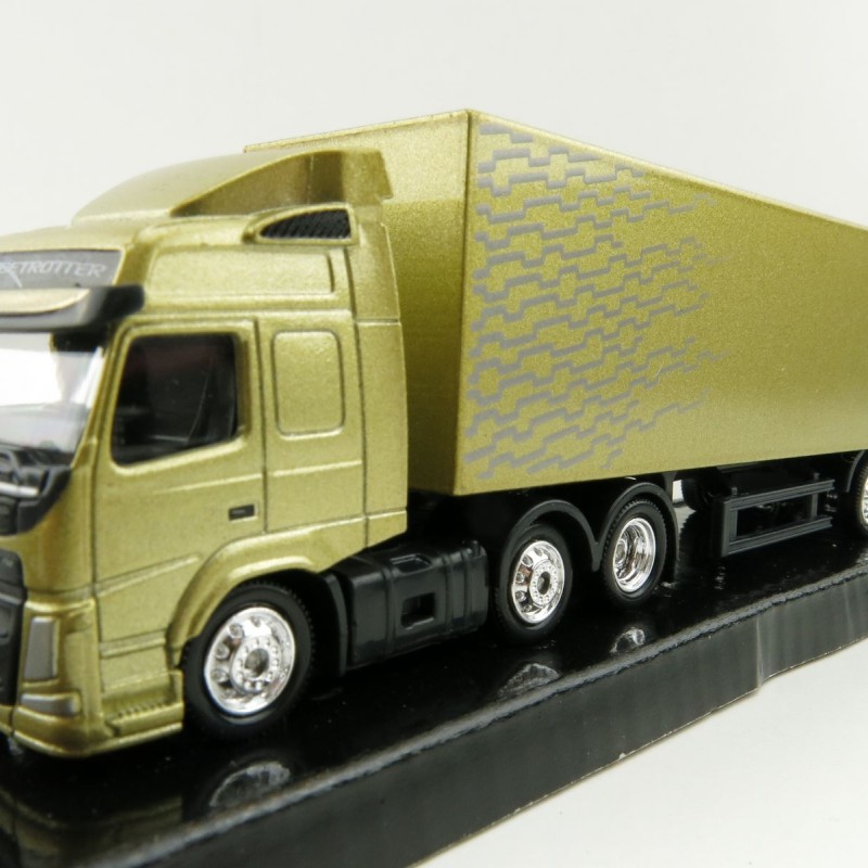Motorart 300042 - Volvo FM 6x2 truck with Box Trailer Gold - Scale 1:87