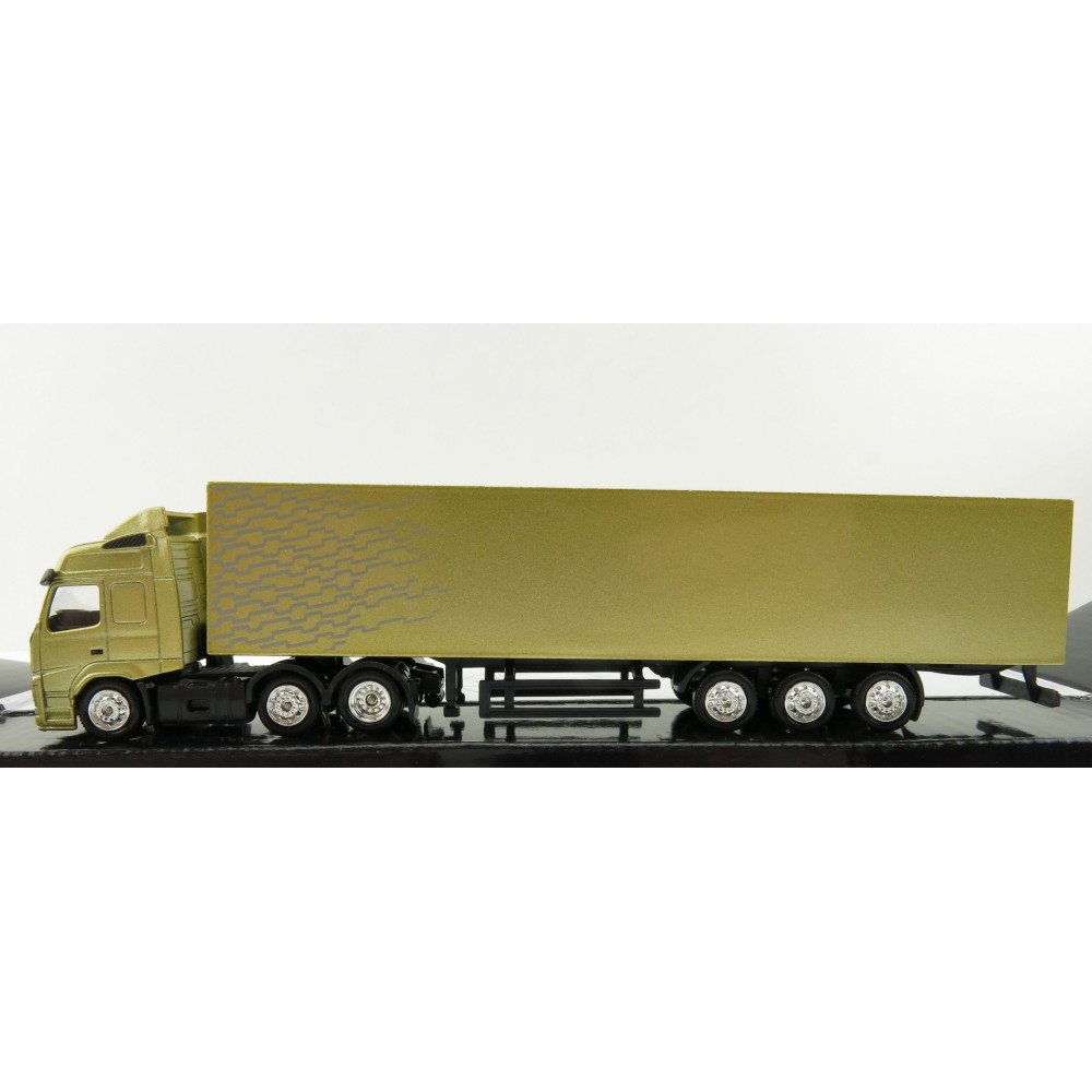Motorart 300042 - Volvo FM 6x2 truck with Box Trailer Gold - Scale 1:87