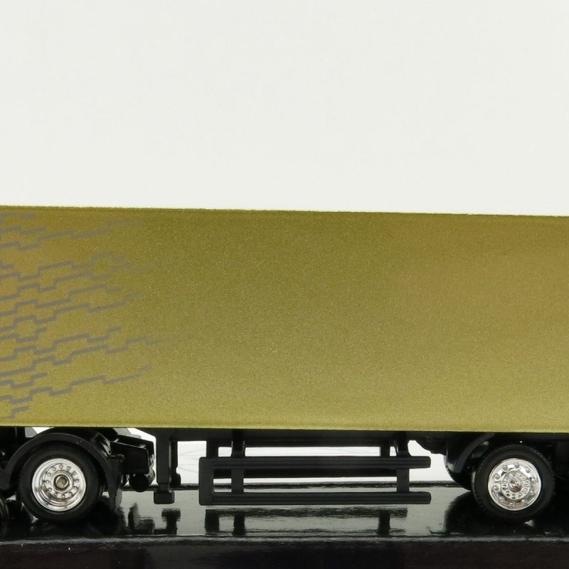Motorart 300042 - Volvo FM 6x2 truck with Box Trailer Gold - Scale 1:87