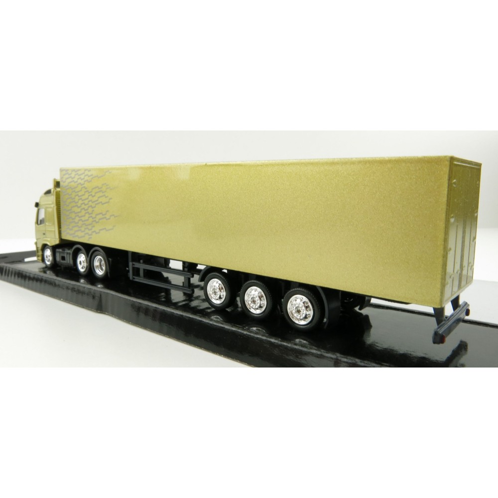 Motorart 300042 - Volvo FM 6x2 truck with Box Trailer Gold - Scale 1:87