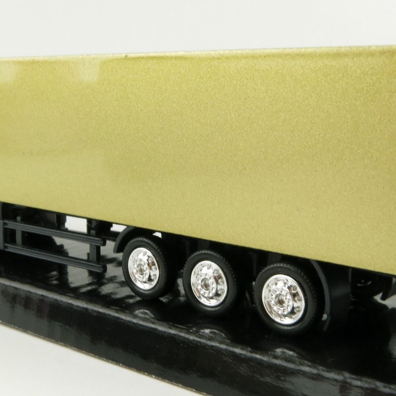 Motorart 300042 - Volvo FM 6x2 truck with Box Trailer Gold - Scale 1:87
