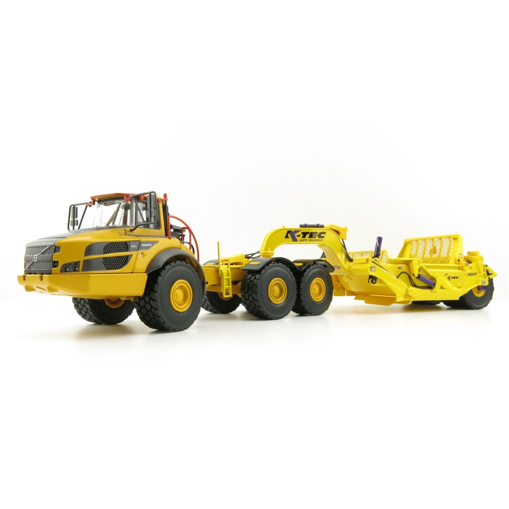Motorart Volvo A45GFS Truck with K-Tec 1237ADT Scraper Trailer  - Scale 1:50