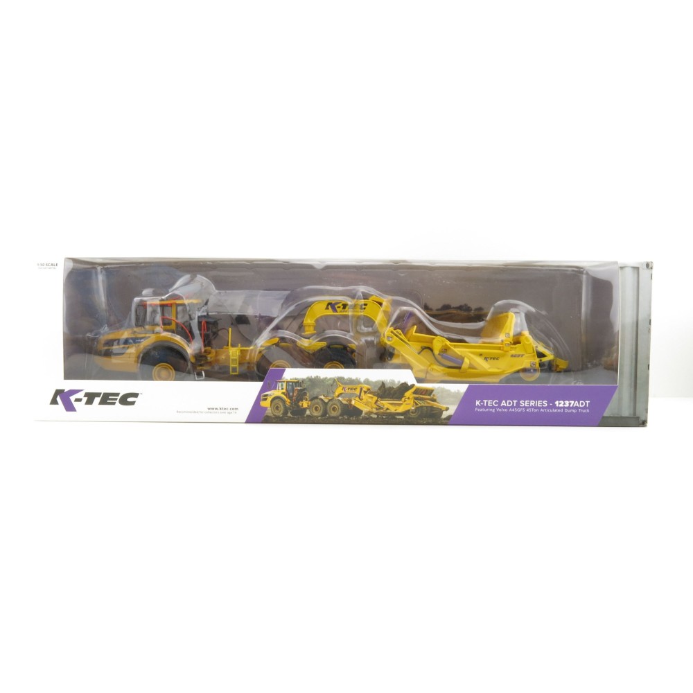 Motorart Volvo A45GFS Truck with K-Tec 1237ADT Scraper Trailer  - Scale 1:50