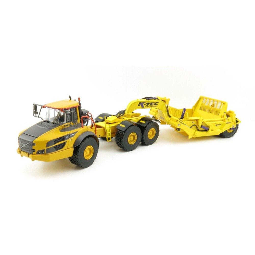 Motorart Volvo A45GFS Truck with K-Tec 1237ADT Scraper Trailer  - Scale 1:50