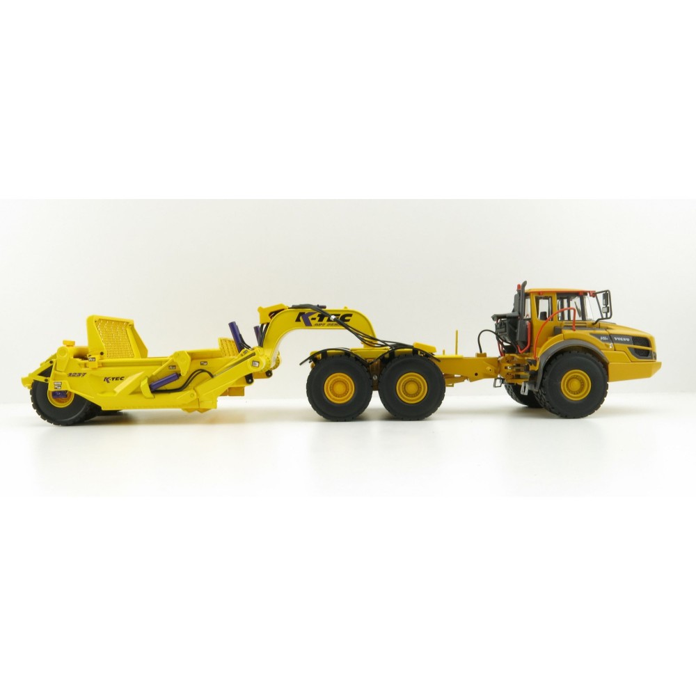 Motorart Volvo A45GFS Truck with K-Tec 1237ADT Scraper Trailer  - Scale 1:50