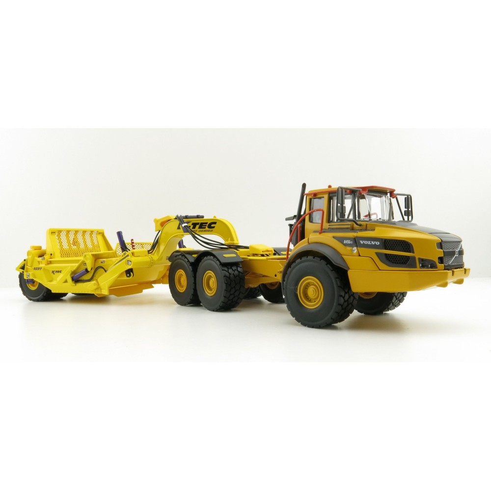 Motorart Volvo A45GFS Truck with K-Tec 1237ADT Scraper Trailer  - Scale 1:50