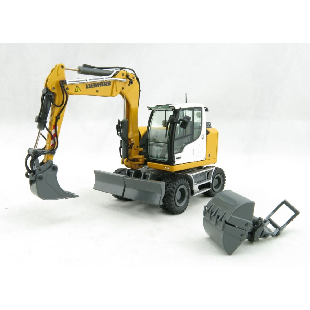 NZG 1000 LIEBHERR A910 COMPACT LITRONIC Hydraulic Mobile Wheeled Excavator - Scale 1:50