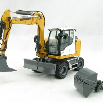 NZG 1000 LIEBHERR A910 COMPACT LITRONIC Hydraulic Mobile Wheeled Excavator - Scale 1:50
