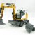 NZG 1000 LIEBHERR A910 COMPACT LITRONIC Hydraulic Mobile Wheeled Excavator - Scale 1:50