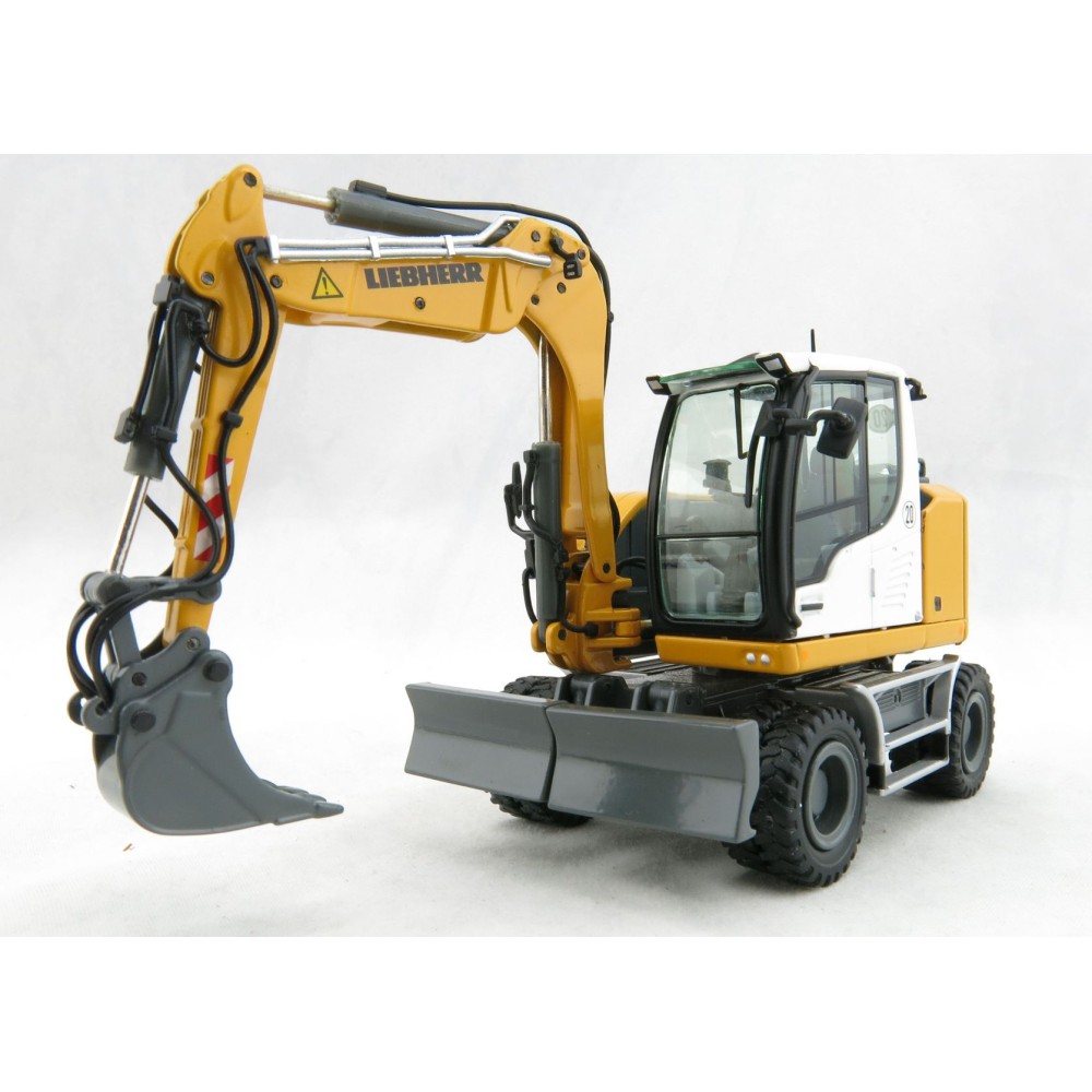 NZG 1000 LIEBHERR A910 COMPACT LITRONIC Hydraulic Mobile Wheeled Excavator - Scale 1:50