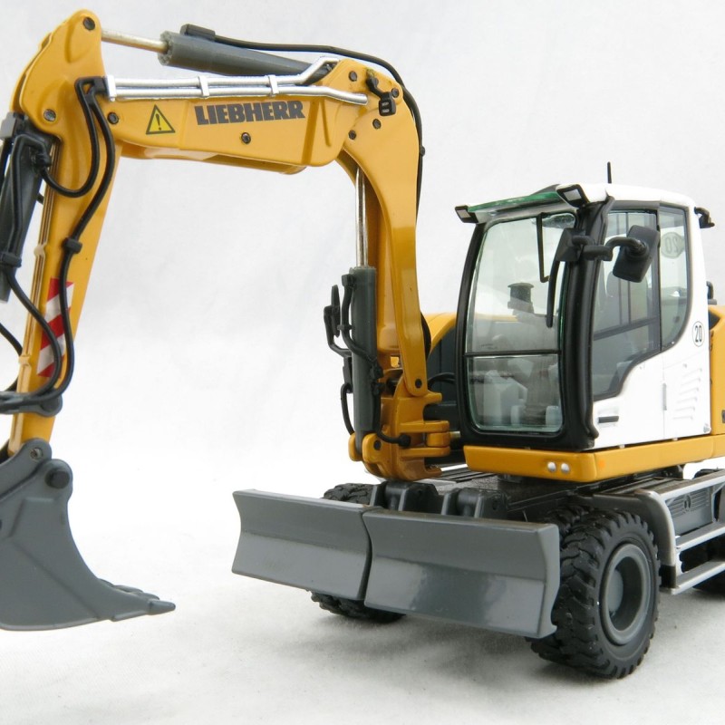 NZG 1000 LIEBHERR A910 COMPACT LITRONIC Hydraulic Mobile Wheeled Excavator - Scale 1:50