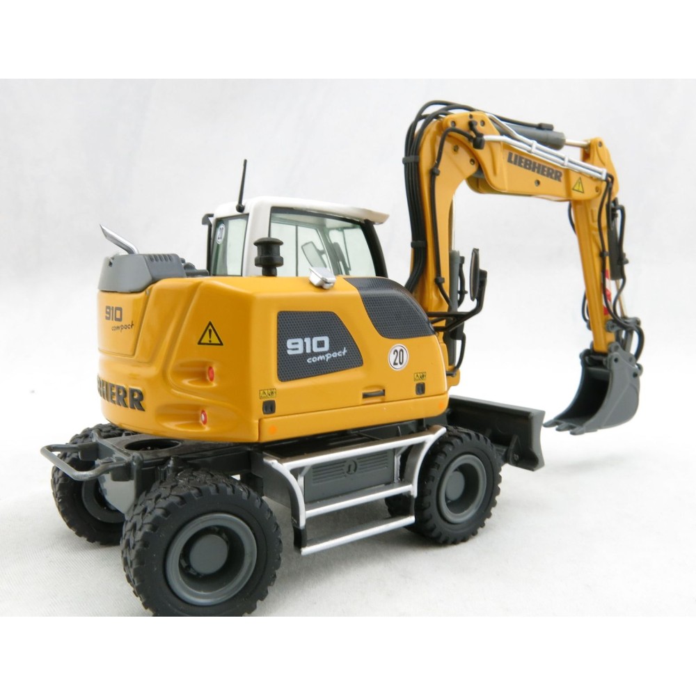 NZG 1000 LIEBHERR A910 COMPACT LITRONIC Hydraulic Mobile Wheeled Excavator - Scale 1:50