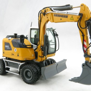 NZG 1000 LIEBHERR A910 COMPACT LITRONIC Hydraulic Mobile Wheeled Excavator - Scale 1:50